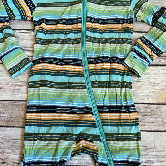 KicKee Pants Cancun Glass Stripe Zipper Coverall - Picture 3 of 8